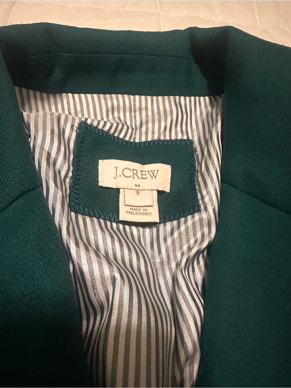 J. Crew Teal Green Tailored Blazer